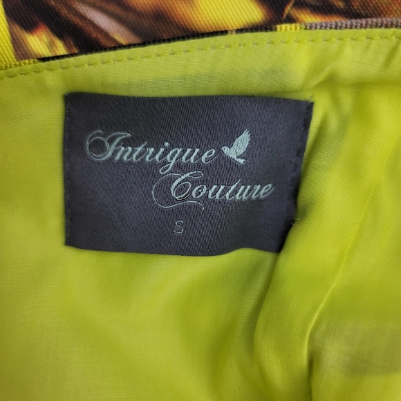 INTRIGUE COUTURE Back Out Geometric Halter Swing Dress - Picture 8 of 11